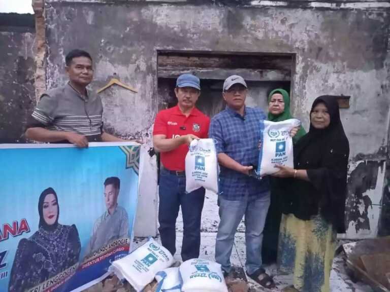 PAN Bantu Rakyat” Korban Kebakaran Kelurahan Lapai – Kota Padang