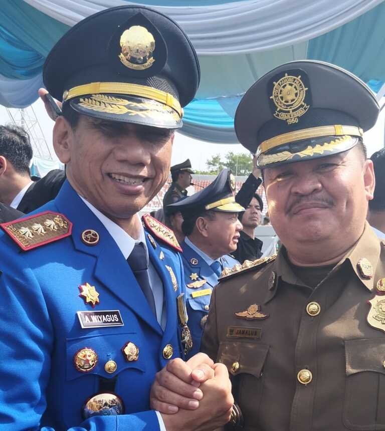 Satpol PP Sumbar ikuti Upacara HUT DAMKAR ke-107 Satpol PP ke -76 dan Satlinmas ke 64 di Palembang, Jamalus: Kami Bawa Semangat dari Ranah Minang.