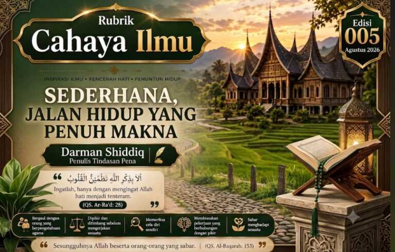 Sederhana, Jalan Hidup yang Penuh Makna