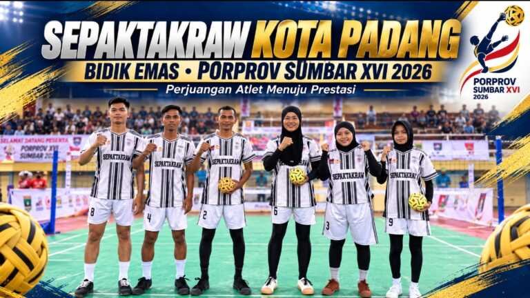 Sepaktakraw Padang Raih 1 Perak dan 3 Perunggu di PORPROV XVI, Tim Putri Bidik Emas